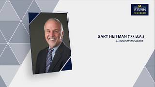 Gary Heitman  Alumni Service Award 2019 [upl. by Nadda]