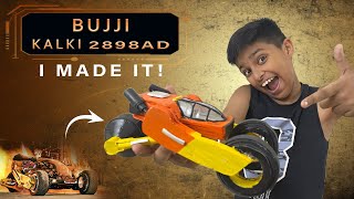 I made BUJJI at home  a DIY scale replica from Kalki 2898 AD  Prabhas New Movie  Cardboard Craft [upl. by Pollock566]