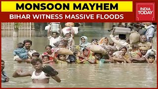 Monsoon Mayhem Bihar Witnesses Massive Floods India Today [upl. by Asiled]