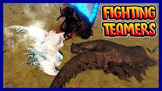 DESTROYING TEAMERS COMPILATION  Roblox Kaiju Universe [upl. by Oribelle]