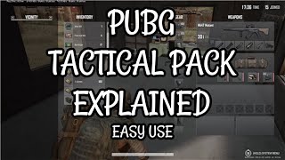 PUBG How to Use Tactical Pack [upl. by Meakem]