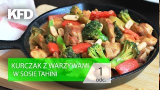 Kuchnia KFD 1 Kurczak z warzywami w tahini  prosty przepis  KFD [upl. by Favin]