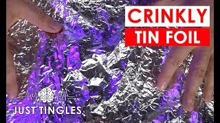 ASMR  Crinkly Tin Foil  NO TALKING [upl. by Lledrac]