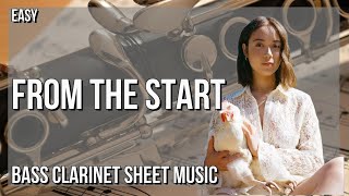 Bass Clarinet Sheet Music How to play From the Start by Laufey [upl. by Nadean648]