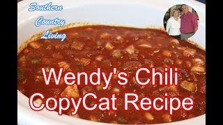 Wendys Chili  Copycat Recipe [upl. by Aihsem887]