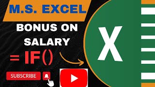 Calculate bonus on salary by using if formula in excel🔥🧑‍💻excel excelformula [upl. by Itisahc]