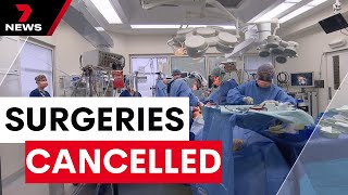 Hundreds of SA hospital staff sick with COVID cancelling elective surgeries  7 News Australia [upl. by Georgiana]