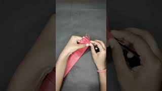 Diy paper flower with glitter shorts craft glitter muskanscraft [upl. by Ecirp206]