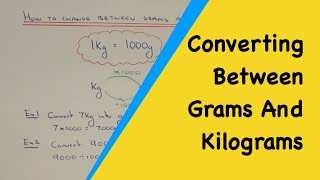 How to Convert Grams to Kilograms and Kilograms to Grams Metric System Conversion  Maths For Kids [upl. by Wilkins]