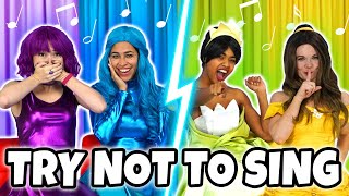 TRY NOT TO SING ALONG SUPER POPS VS DISNEY BELLE amp TIANA Can You Not Sing Our Songs Totally TV [upl. by Enyahs]