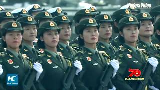 Chinese soldiers marching in unison a symbol of discipline loyalty and vitality [upl. by Sherfield]