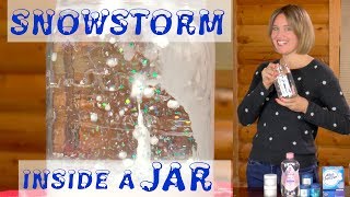 Snowstorm Inside a Jar  Fun Weather Experiment for Kids [upl. by Crow65]