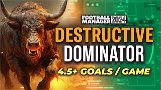 The DOMINANT DESTRUCTIVE 4141 FM24 Tactic  Football Manager 2024 Best Tactics [upl. by Digdirb]