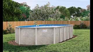 How to Install an Oval Above Ground Pool [upl. by Anawit575]