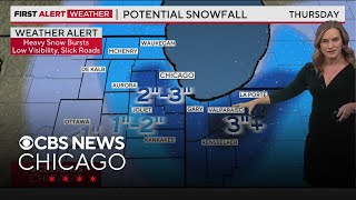 Winter weather advisory ahead for Chicago area with first snow of the season [upl. by Weylin]