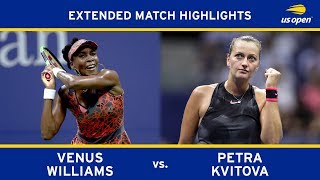 Venus Williams vs Petra Kvitova  2017 US Open QF [upl. by Lothario]