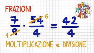 FRAZIONI moltiplicazione e divisione  FR20 [upl. by Ajin]