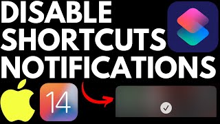 How to Disable Shortcuts Notifications amp Banner Pop Ups on iPhone  iOS 14 [upl. by Laktasic]