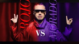 J Balvin  Rojo Vs Morado LetraLyrics  English Translation Colores [upl. by Beaudoin]