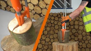 Quick and Easy Manual Log Splitter  Forest Master Manual Splitter FMMS [upl. by Melina]