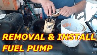 HOW TO REPLACE A CHEVY TAHOE FUEL PUMP [upl. by Gnouhk463]