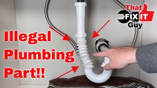 ILLEGAL Bathroom Sink Plumbing Repair [upl. by Aivlys]