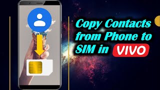 How to Copy Contacts from Phone to SIM on Vivo [upl. by Assin]