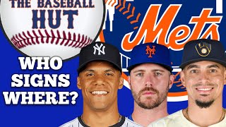 Where will these MLB free agents sign Pete Alonso Juan Soto Corbin Burnes  Mets rumors [upl. by Winonah]