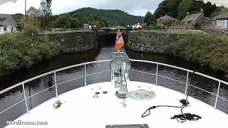 Dirona through Scotlands Crinan Canal MV Dirona Channel [upl. by Anirahs]