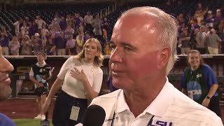 Legendary LSU coach Paul Mainieri congratulates team on national championship [upl. by Monah]