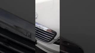 how to open mercedes hood when stuck and cable wont work [upl. by Ahsimet865]