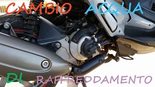 TUTORIAL sostituzione acqua di raffreddamento del motore [upl. by Ailegave125]