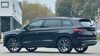 Skoda NEW Kodiaq 2022 Sportline in 4K Black Magic Metal 20 Inch Vega Walk around amp detail inside [upl. by Anujra]