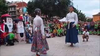 Gegants de Castellbisbal  Ball Lluïment a Les Franqueses del Vallès [upl. by Wiebmer]