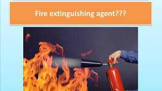 Fire extinguishing agents [upl. by Llednahc110]