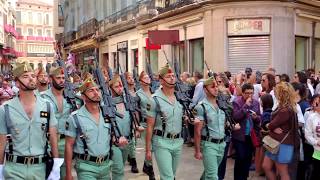 LEGIÓN EN LAS CALLES DE MÁLAGA SPANISH LEGION [upl. by Eagle]