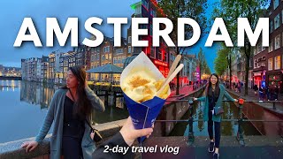 FIRST TIME TRAVELLING TO AMSTERDAM 🇳🇱  2Day Travel Vlog in Netherlands [upl. by Julianne]