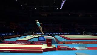 KOZLOVSKA Marharyta UKR  2022 Artistic Worlds Liverpool GBR  Qualifications Vault 1 [upl. by Oby]