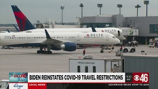 Biden reinstates COVID19 travel restrictions [upl. by Niwroc]