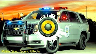 Police Siren Sound Effects Surround Sound Effect [upl. by Orms219]