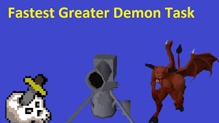 Quickest Greater Demon Task  OSRS Slayer [upl. by Emarie]