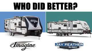 Grand Design or Jayco RVs  Imagine 2800BH vs Jay Feather 27BHB HeadtoHead Comparison [upl. by Itsur]