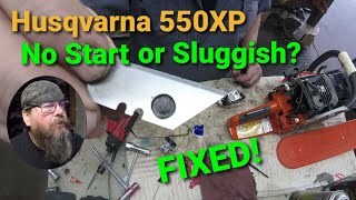 Chainsaw Wont Start  What To Look For amp How To Fix  Husqvarna Carburetor Cleaning [upl. by Konikow]