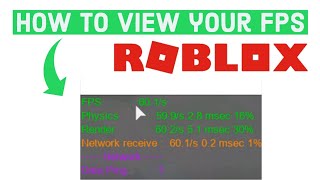 How to View your FPS on Roblox 2021 [upl. by Alvis]