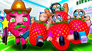 DAYCARE TEACHER WENT TO STRAWBERRY JAIL  Roblox Funny [upl. by Aeuhsoj]