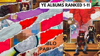 KANYE WEST albums RANKED 111 [upl. by Madea]