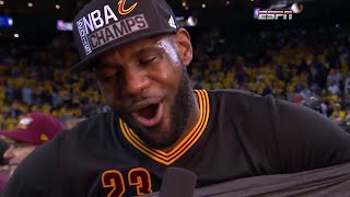 LeBron James Postgame Interview  Cleveland Cavaliers Win the 2016 NBA Championship [upl. by Pendergast]