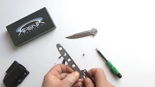 How to Remove a Butterfly Knife Latch and TuneLubeAdjust the Action of Your Balisong  Tutorial [upl. by Casavant]