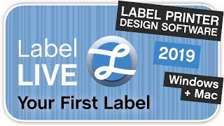 How To Create Your First Label Using Label LIVE Thermal Printer Software [upl. by Anelleh165]