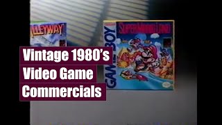 1980s Video Game Commercials Mega Collection  1 Hour of Video Game Nostalgia [upl. by Lihkin]